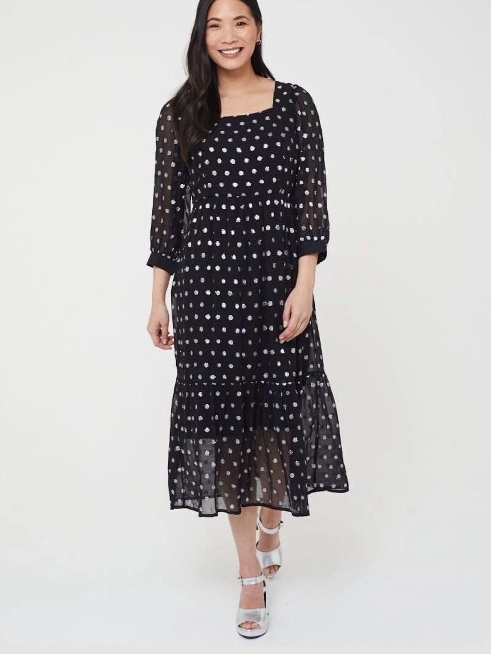 Joanie Bouvier Silver Dot Dress